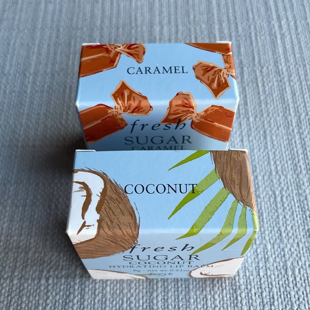 Fresh Sugar Caramel Hydrating Lip Balm bundle - coconut & caramel